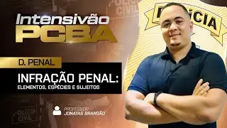 INTENSIVÃO PCBA - DIREITO PENAL- Infração Penal - Sujeitos do crime