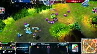 Game Ninja: LoL 1vs1 3/4 place JustAbro vs Olymps game 1