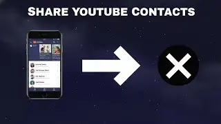 How to Share contacts from YouTube App with X (Twitter) - step by step