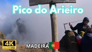 Pico do Arieiro na Ilha da Madeira em Portugal