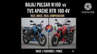 Pulsar N160 vs Apache 160 4V Detailed Comparison | Performance, Mileage & Features