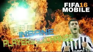 FIFA 16 MOBILE IOS / ANDROID INSANE PLAYERS EXCHANGE!!