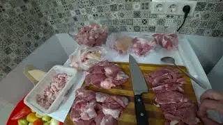 Жизнь в деревне/Занимаемся заготовками в морозилку/Фаршированный перец/Замариновала грудинку/Влог.