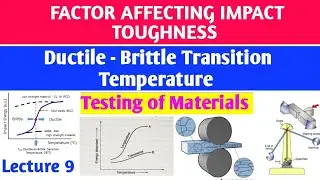 Lecture 9 - Ductile Brittle Transition Temperature//Factor Affecting impact Toughness #impacttest
