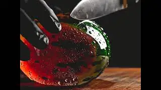 Most Satisfying Glass watermelon  Cutting 🔪🍉🍈 | Relaxing ASMR Video 🙂#SatisfyingVideo#asmr #shorts 