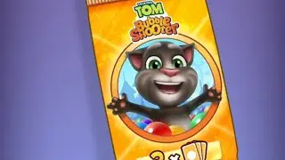 Unlock All The Sticker Talking Tom bubble shooter gameplay.