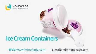 Eco- Friendly Customized Frozen IML Plastic Ice Cream Packaging Containers with PP Spoon