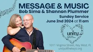 &ldquo;Message & Music&rdquo; -  Bob Sima and Shannon Plummer
