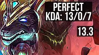 NASUS vs MALPHITE (TOP) | 13/0/7, Legendary, 800K mastery | EUW Diamond | 13.3