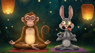 Mindful Monkey and the Angry Storm | Calm Breathing for Kids | 3D Animated Short Film | TinyPieTV