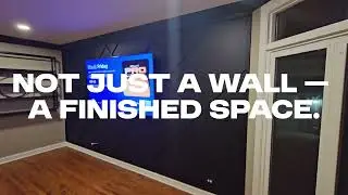 Custom Accent & Media Wall Installation | Professional Home Upgrade