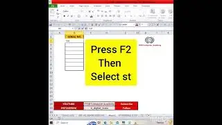 Format text serial no  as superscript in Excel