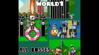 SuperMarioMaker2. SuperLemmy'TWorld - All Bosses (World 1)