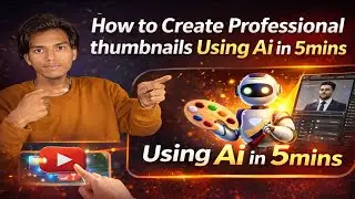 Create Any YouTube thumbnail using Ai in just 5mins | Telugu