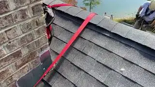 Roof anchor made on site from 2&rdquo; Tublar Webbing