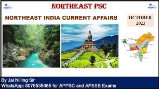 OCTOBER 2023 I NORTHEAST INDIA CURRENT AFFAIRS