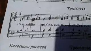 САМЫЕ ПОПУЛЯРТЫЕ !!!! ТРИСВЯТОЕ. Нотный разбор.
