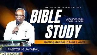 LIVE! Welcome to our Bible Study || Pastor Jayapal