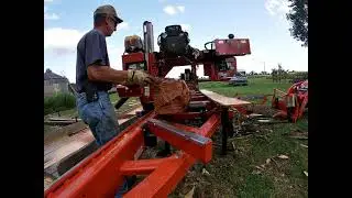 Finally Filmed a Broken Blade  Wood mizer LT35 HD bandsaw sawmill breaks blade on Jack pine