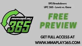 Free Fantasy Fight Breakdown - Derrick Lewis vs. Ciryl Gane