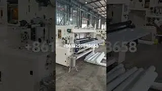 Glue lamination toilet paper machine rewinding machine #rewinder #papermachine