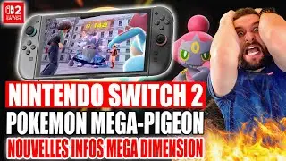 NINTENDO SWITCH 2 : POKEMON MEGA-PIGEON 😱😡 NOUVELLES INFOS  & MEGA DIMENSION POKEMON LEGENDS Z-A !!