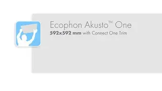 Ecophon Akusto&trade; One 592x592 mm installation