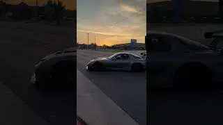 RX-7 V8 Swapped at Goons Meet #superturbo #engineswap #bigturbo #twinturbos #fairladyz #rx7