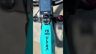 Custom powdercoated Turquoise Blue FS Pro 3 full suspension #ebike