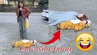Mom handles wild child rolling on ground🤣#funny #baby #cute #comedy #mother