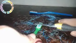 Tie up 2 Old Toothbrushes and be surprised what you can do!