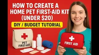 How to Create a Home Pet First-Aid Kit (Under $20) | DIY & Budget Tutorial | Pet Emergency Kit.