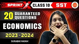 20 Most Important 100% Guaranteed 💯 Questions from Economics Class 10 ✅ #SST