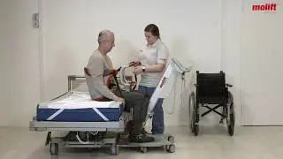 Molift QuickRaiser 205 - How to transfer from a bed to a wheelchair