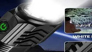 Three-eyed Monster LED Flashlight, Night Walking, Portable Brightness, Strong Stroboscopic Magnet Li