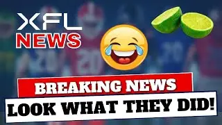 🚨 BREAKING NEWS! I CANT BELIEVE! 😂 XFL NEWS