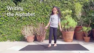Writing the Alphabet with Your Foot - Fun Foot Exercises You Can do with Your Kids