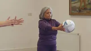 Video 18 - Standing Balance Exercises On Mat With Ball (over 60's)