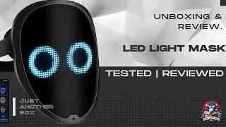FlareMore LED Light Mask with Gesture Control, Rechargeable LED Mask for Cosplay, Halloween