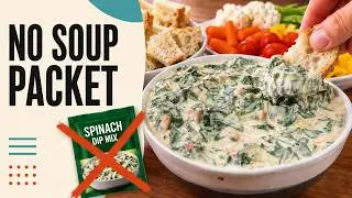 Vegan & Gluten-Free Spinach Dip | No Soup Packet!