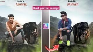 PicsArt Black panther photo editing | Instagram viral black panther photo editing | panther  editing