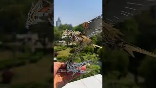 3D Metal Mechanical Steel Flying Eagle Assembly Art Model Kit #metalpuzzle