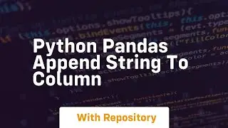 python pandas append string to column