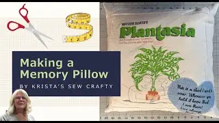 Make a memory pillow / Recycling a t-shirt / Remembering a loved one #sewing