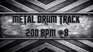 Aggressive Metal Drum Track 200 BPM (HQ,HD)