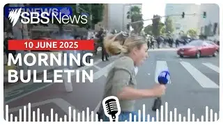 Australian journalist speaks after being shot in LA protests | Morning News Bulletin 10 June 2025