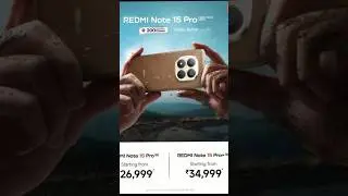 REDMI Note 15 Pro 5G Price ⚡#shortsfeed #shorts
