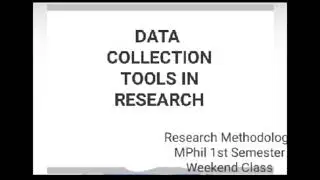 Data Collection Tools in Research