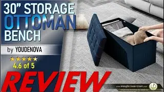 30 inches Storage Ottoman Bench BY YOUDENOVA REVIEW