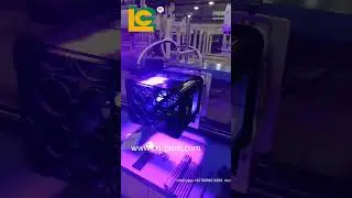 4060R 2 colors 4 sides automatic LED UV screen printing machine for crate